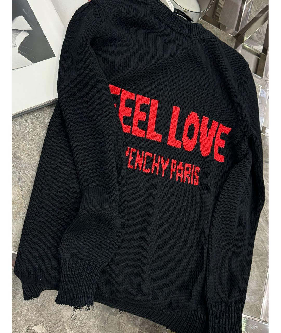 GIVENCHY Черный хлопковый джемпер / свитер, фото 4