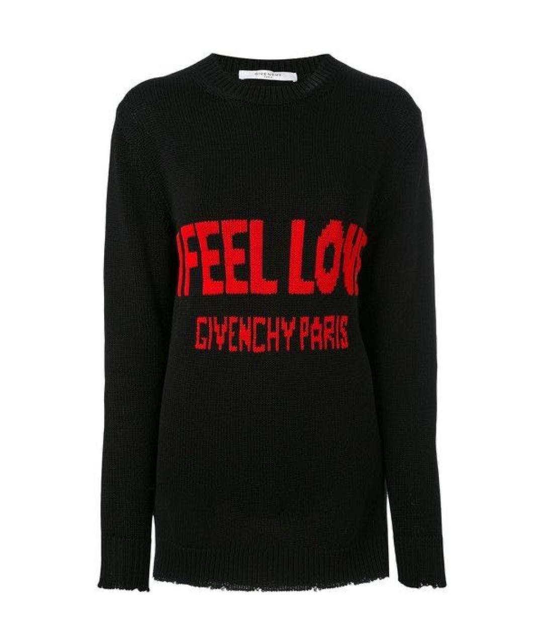 GIVENCHY Черный хлопковый джемпер / свитер, фото 1