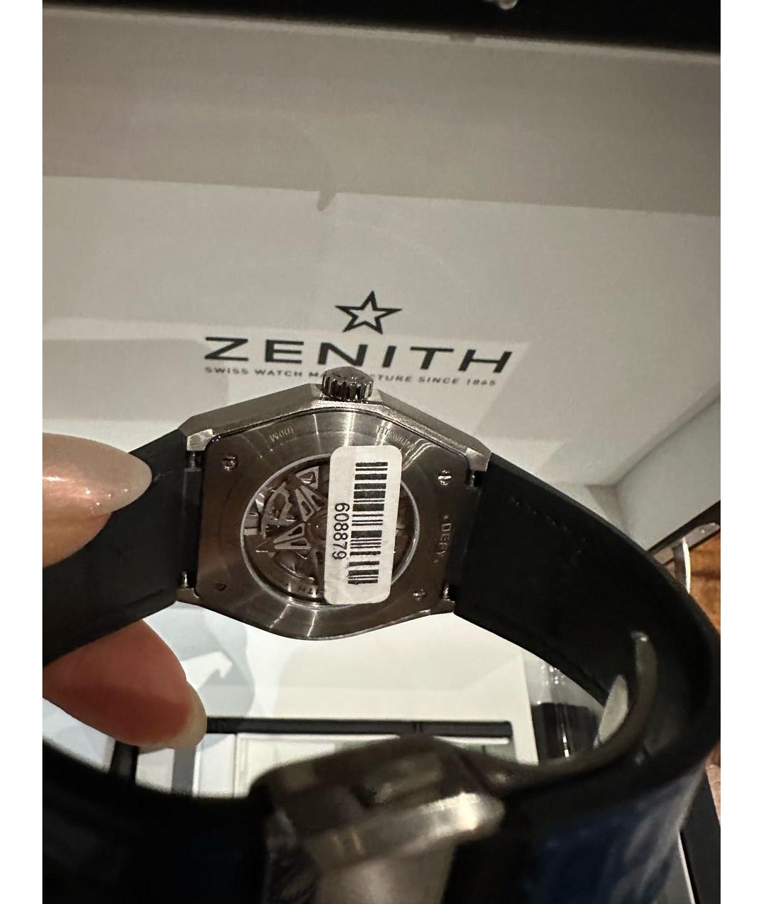 ZENITH Синие титановые часы, фото 2