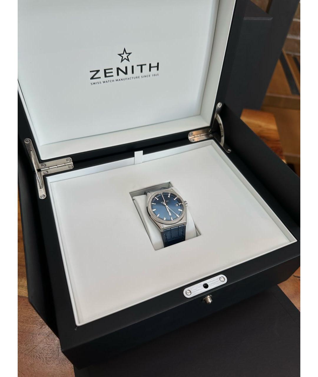 ZENITH Синие титановые часы, фото 5