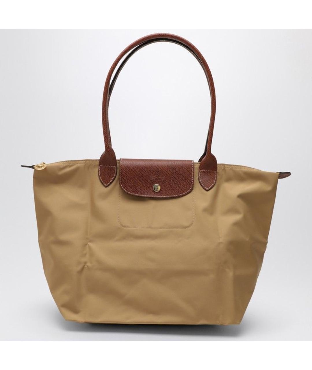 LONGCHAMP Бежевая сумка тоут, фото 6