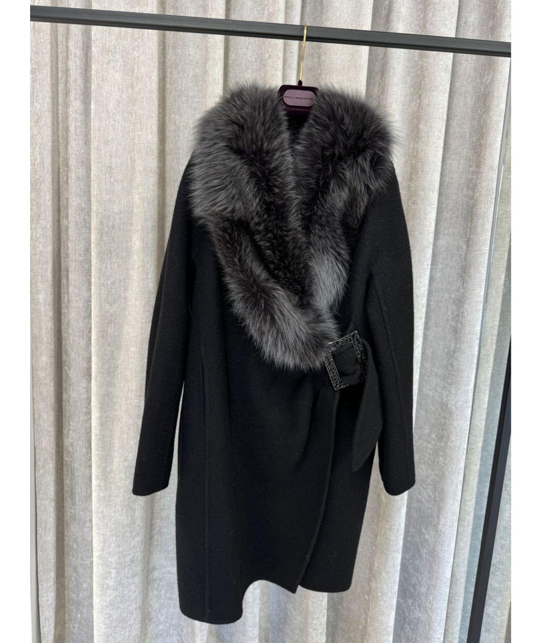 ERMANNO SCERVINO Черное пальто, фото 2
