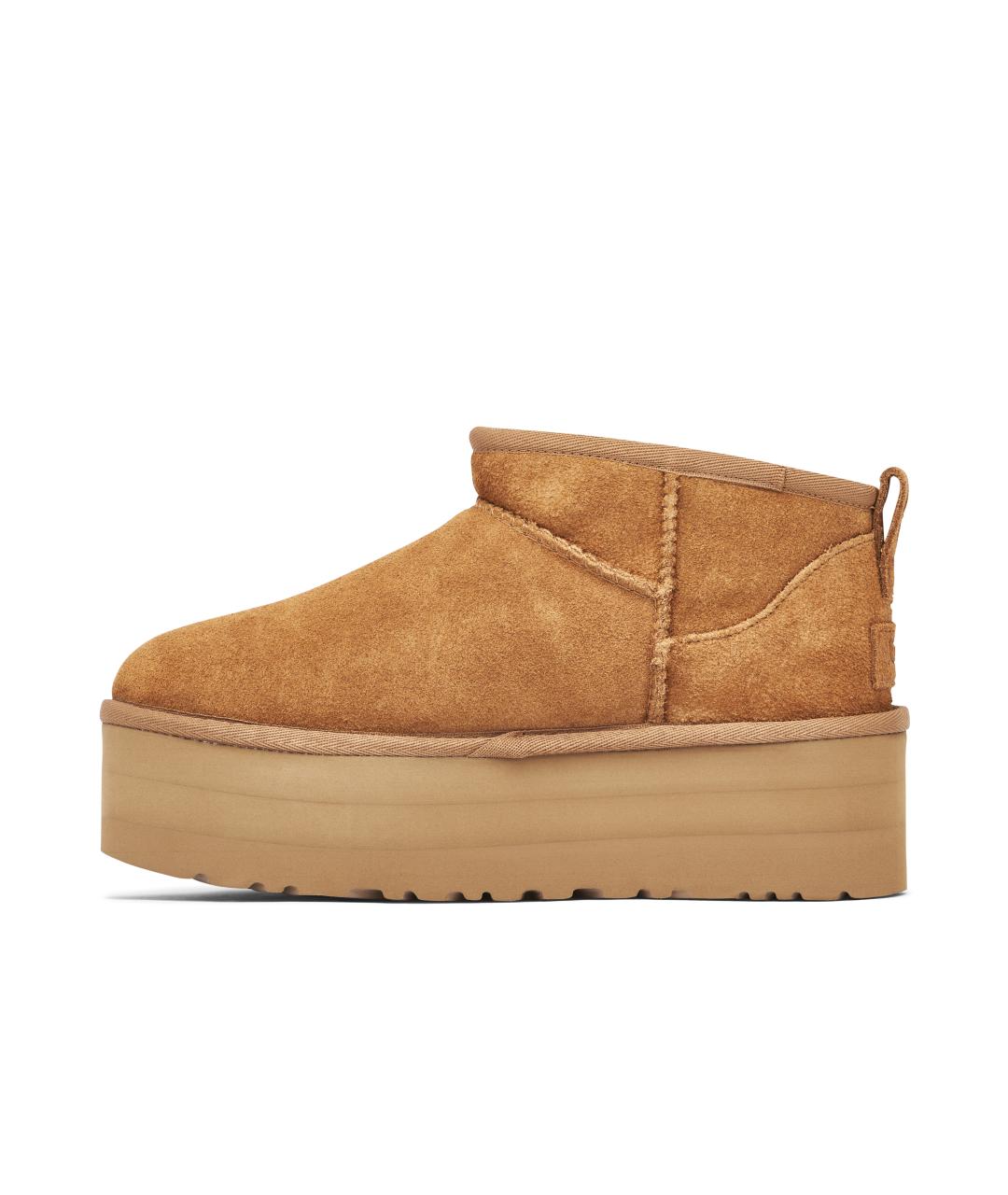 UGG AUSTRALIA Бежевые замшевые ботинки, фото 2