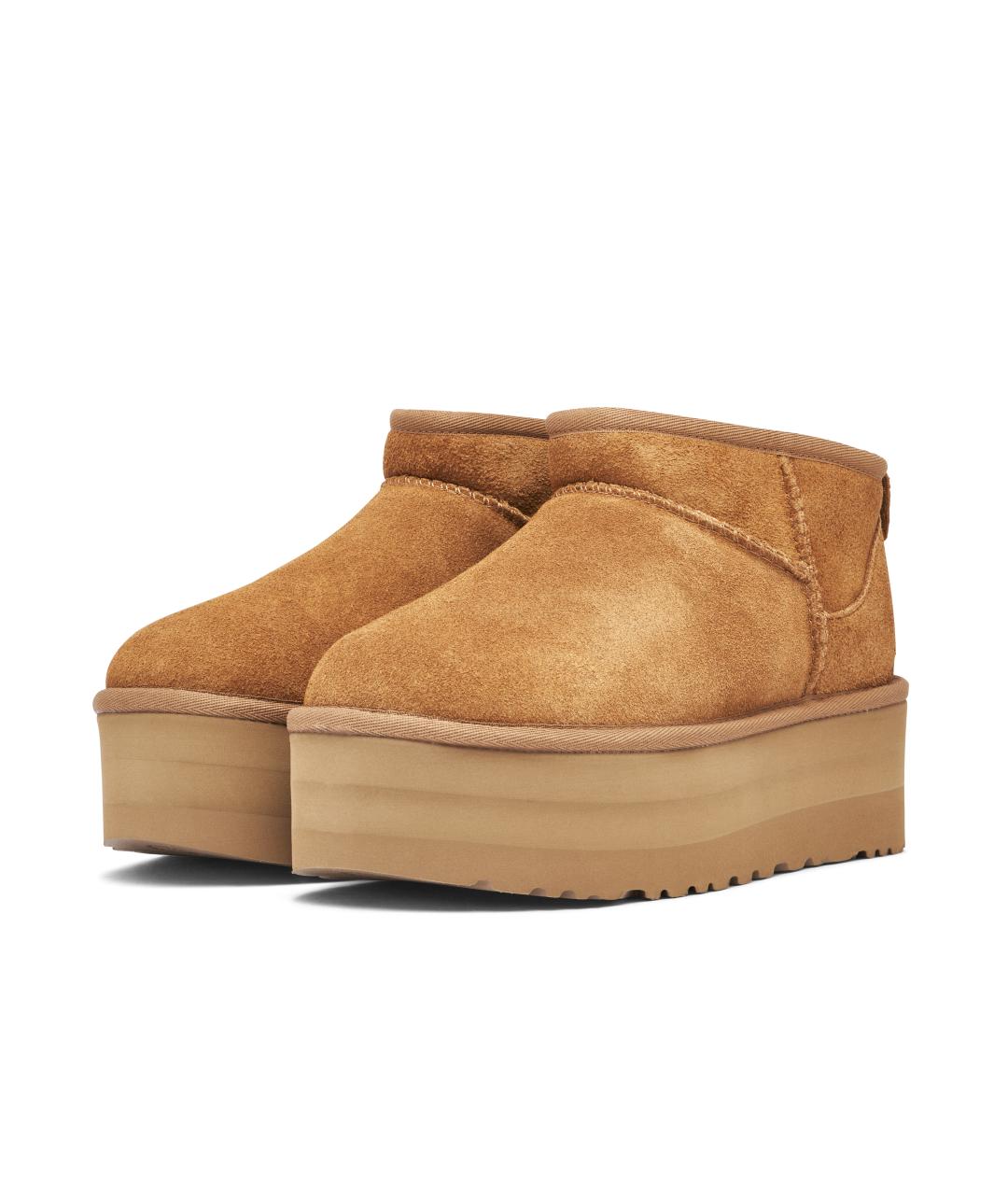 UGG AUSTRALIA Бежевые замшевые ботинки, фото 3