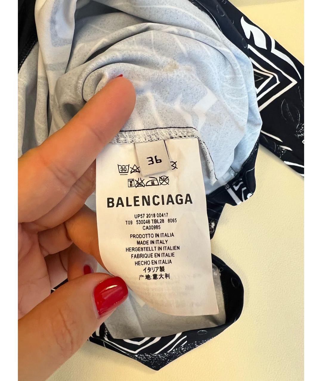 BALENCIAGA Темно-синяя водолазка, фото 2