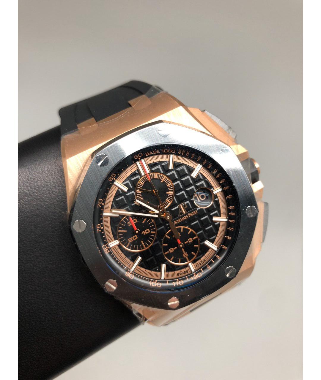 Audemars Piguet Черные часы из желтого золота, фото 2