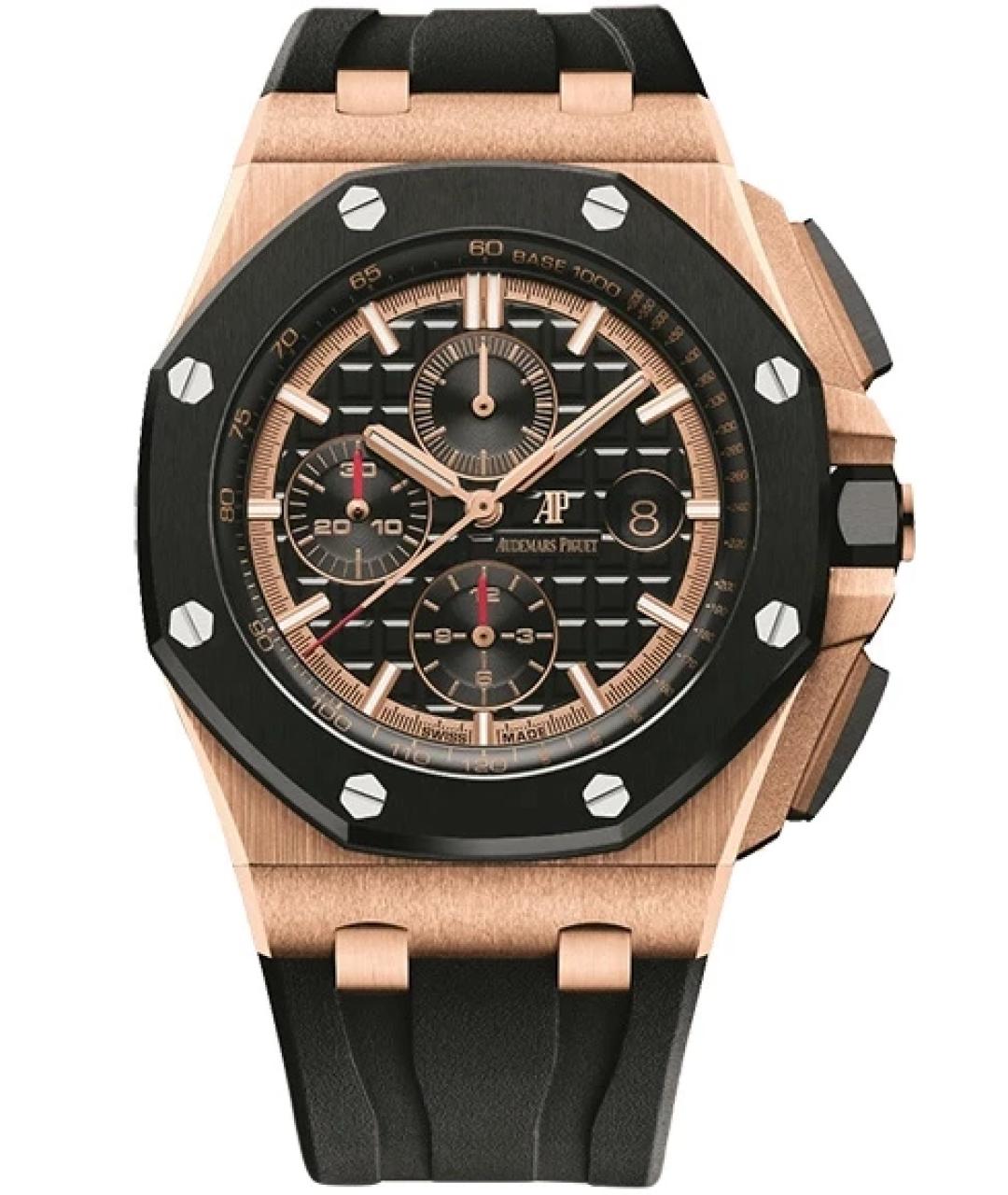 Audemars Piguet Черные часы из желтого золота, фото 1