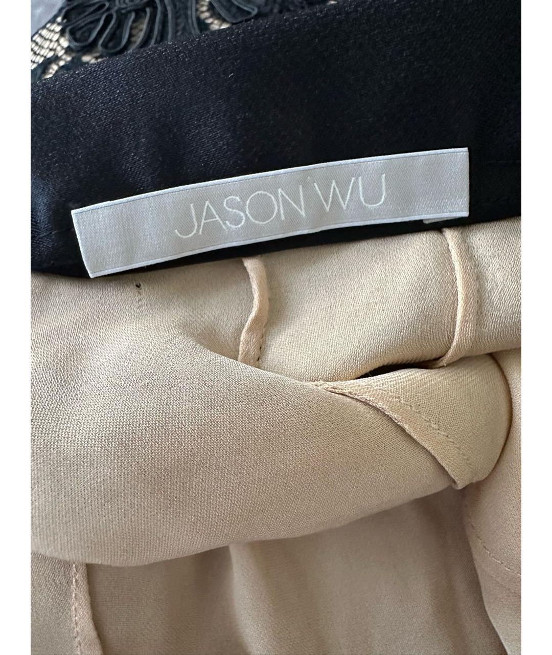 JASON WU COLLECTION Черный шелковый костюм с юбками, фото 7