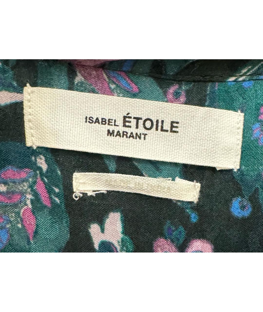 ISABEL MARANT ETOILE Бирюзовая вискозная рубашка, фото 6