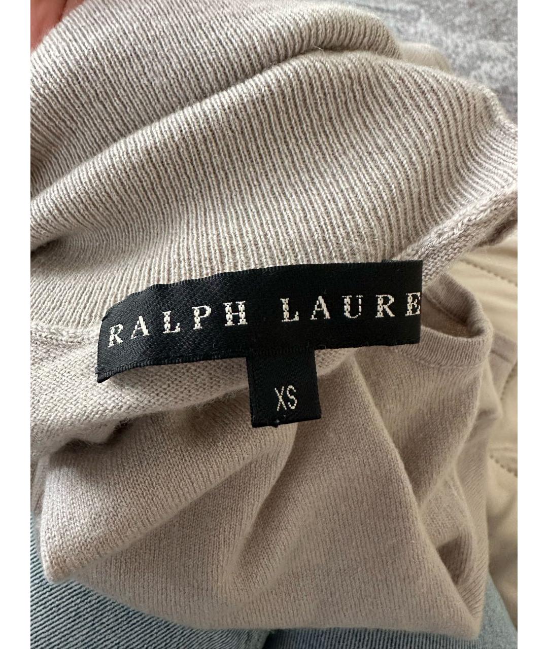 RALPH LAUREN COLLECTION Бежевая кашемировая водолазка, фото 3