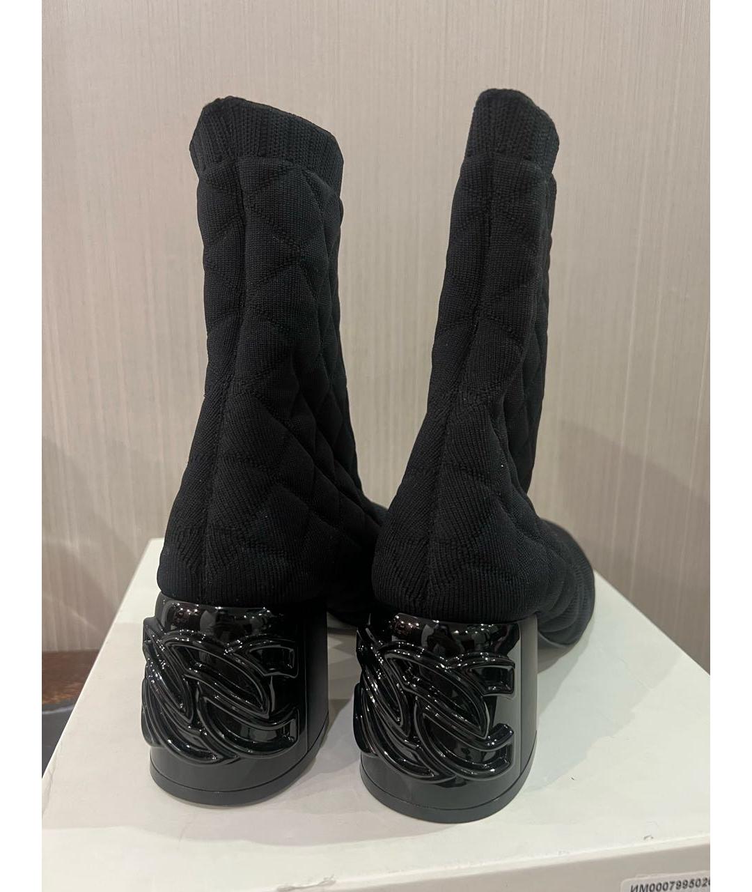 CASADEI Черные текстильные ботинки, фото 3