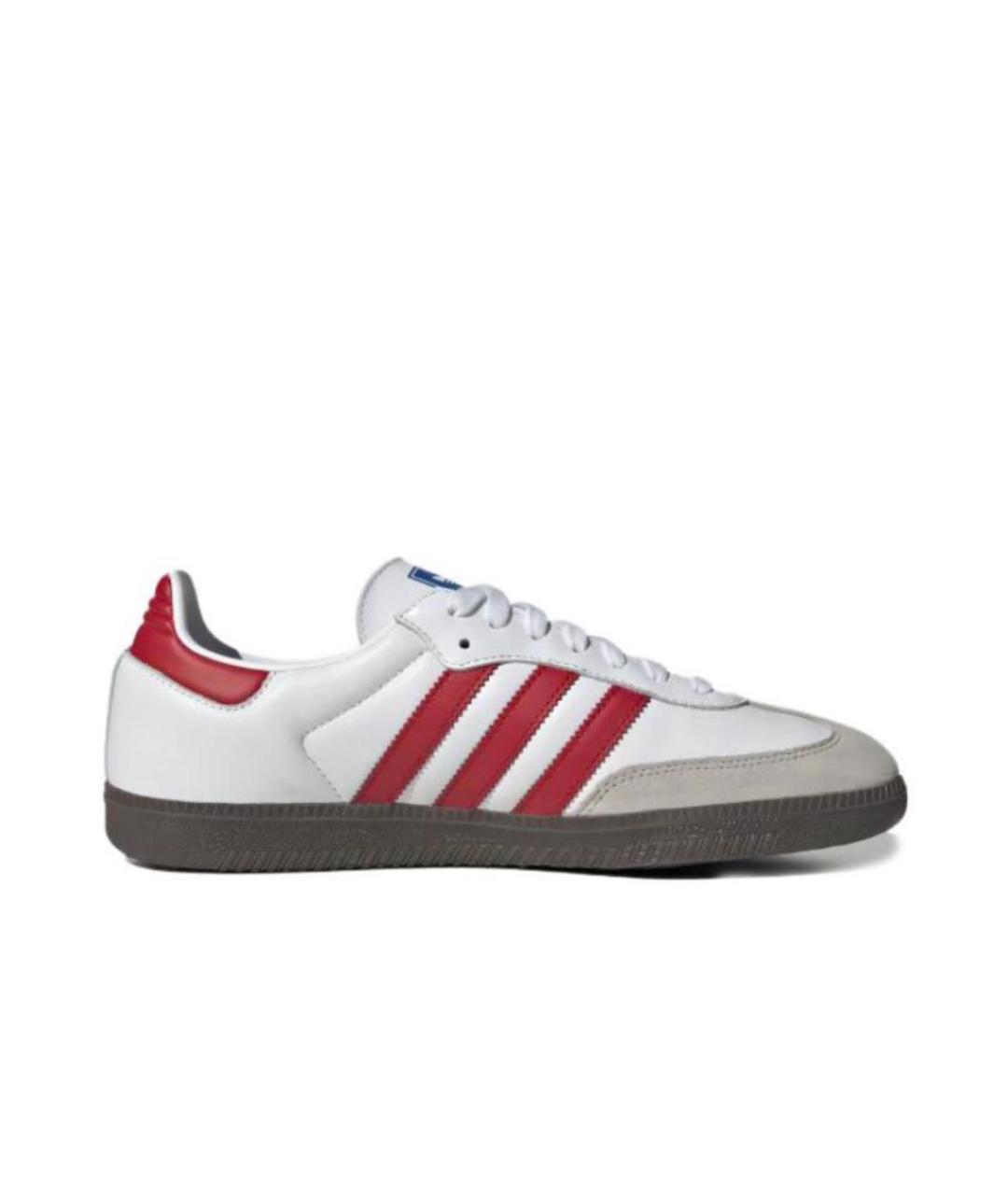 ADIDAS Белые кожаные кеды, фото 2