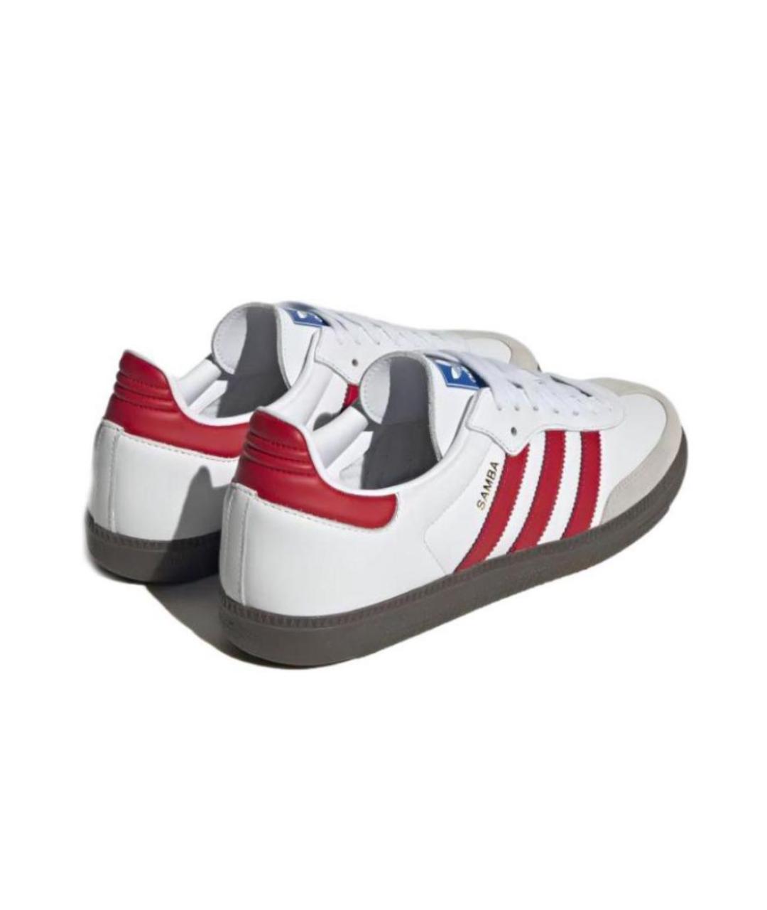 ADIDAS Белые кожаные кеды, фото 4