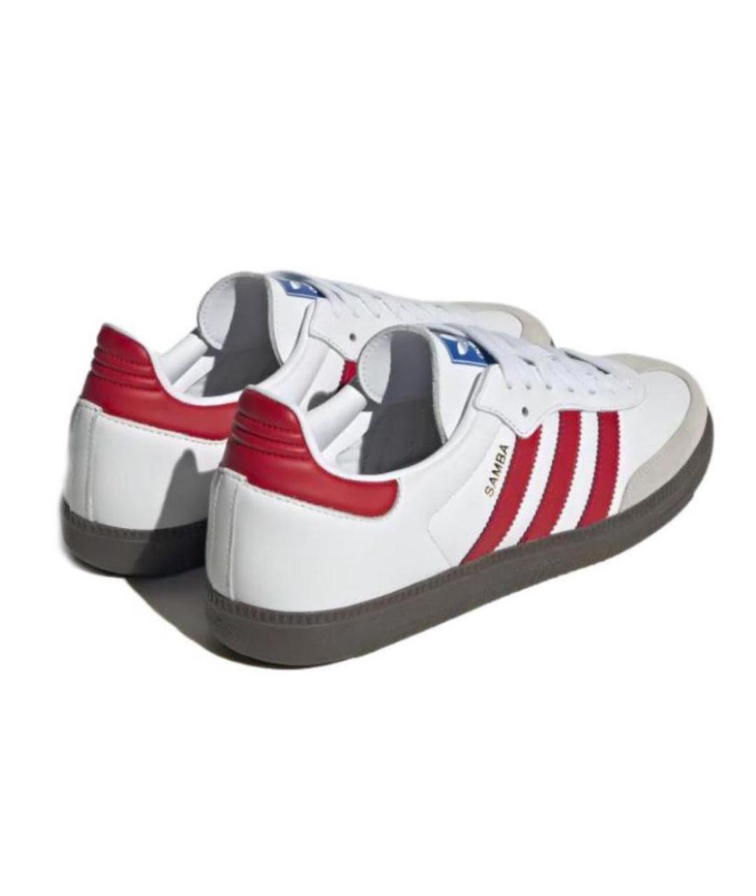 ADIDAS Белые кожаные кеды, фото 4