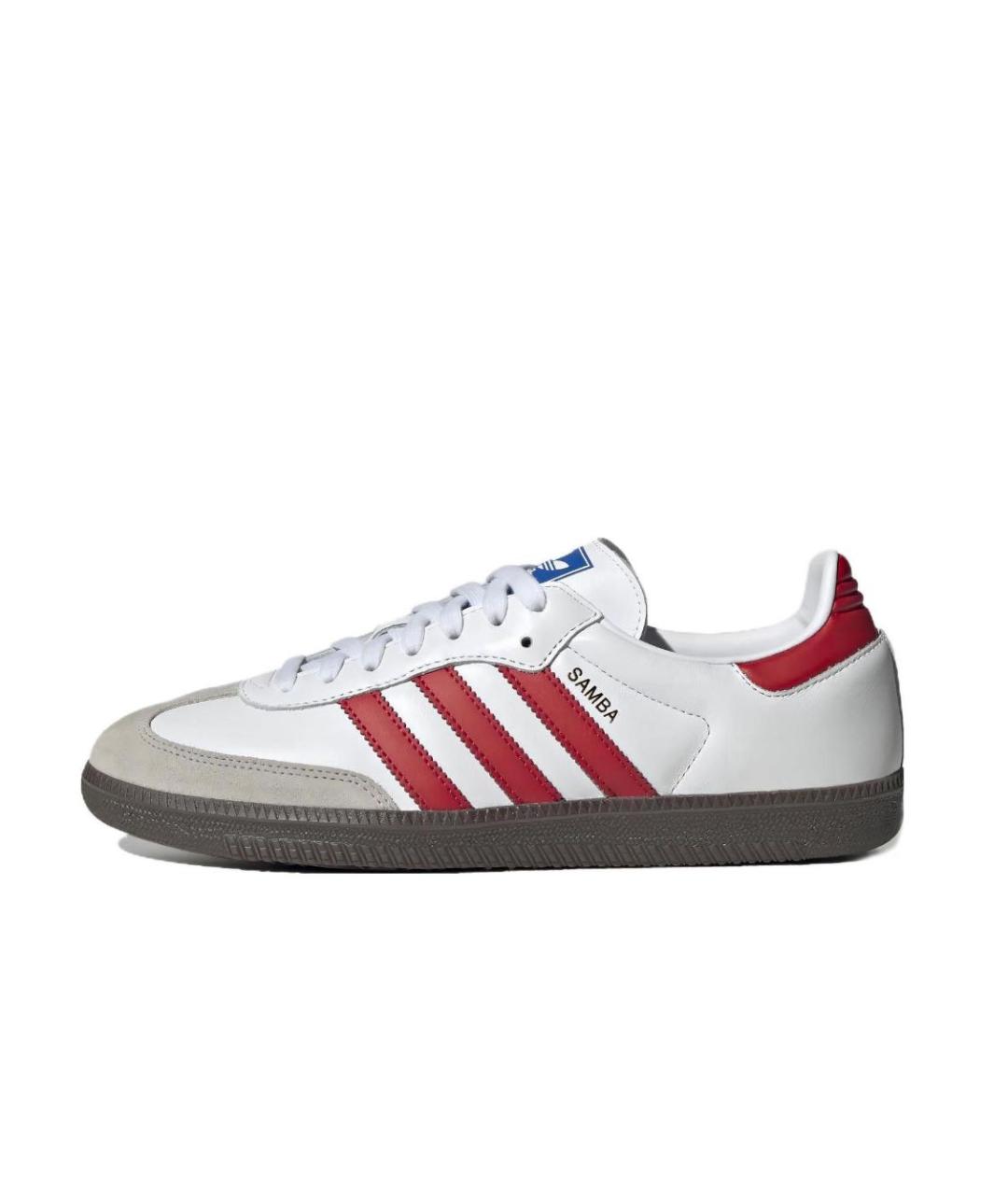 ADIDAS Белые кожаные кеды, фото 5
