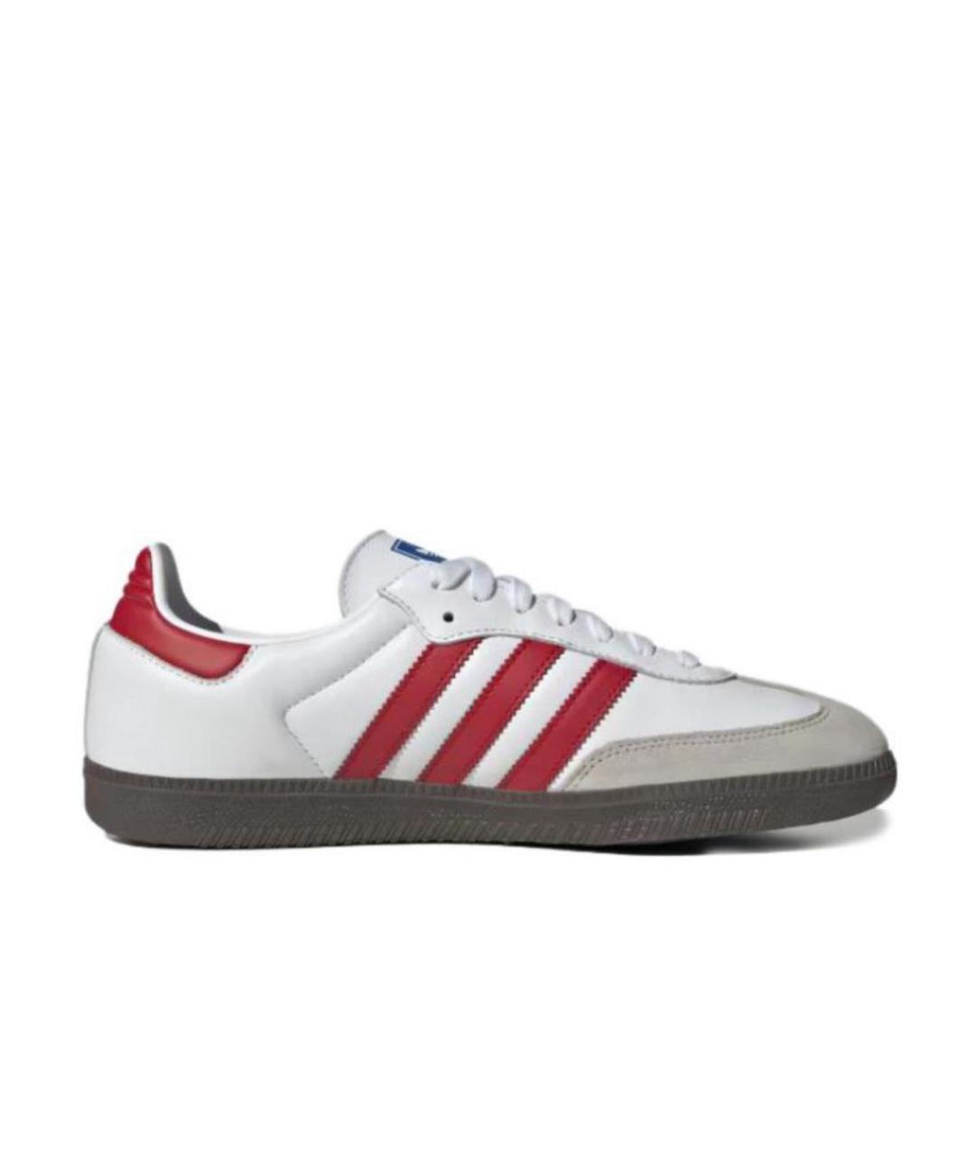 ADIDAS Белые кожаные кеды, фото 2