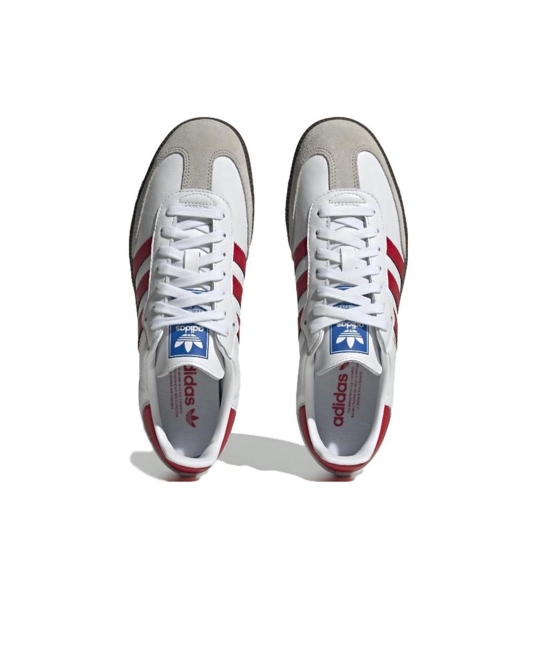 ADIDAS Белые кожаные кеды, фото 3