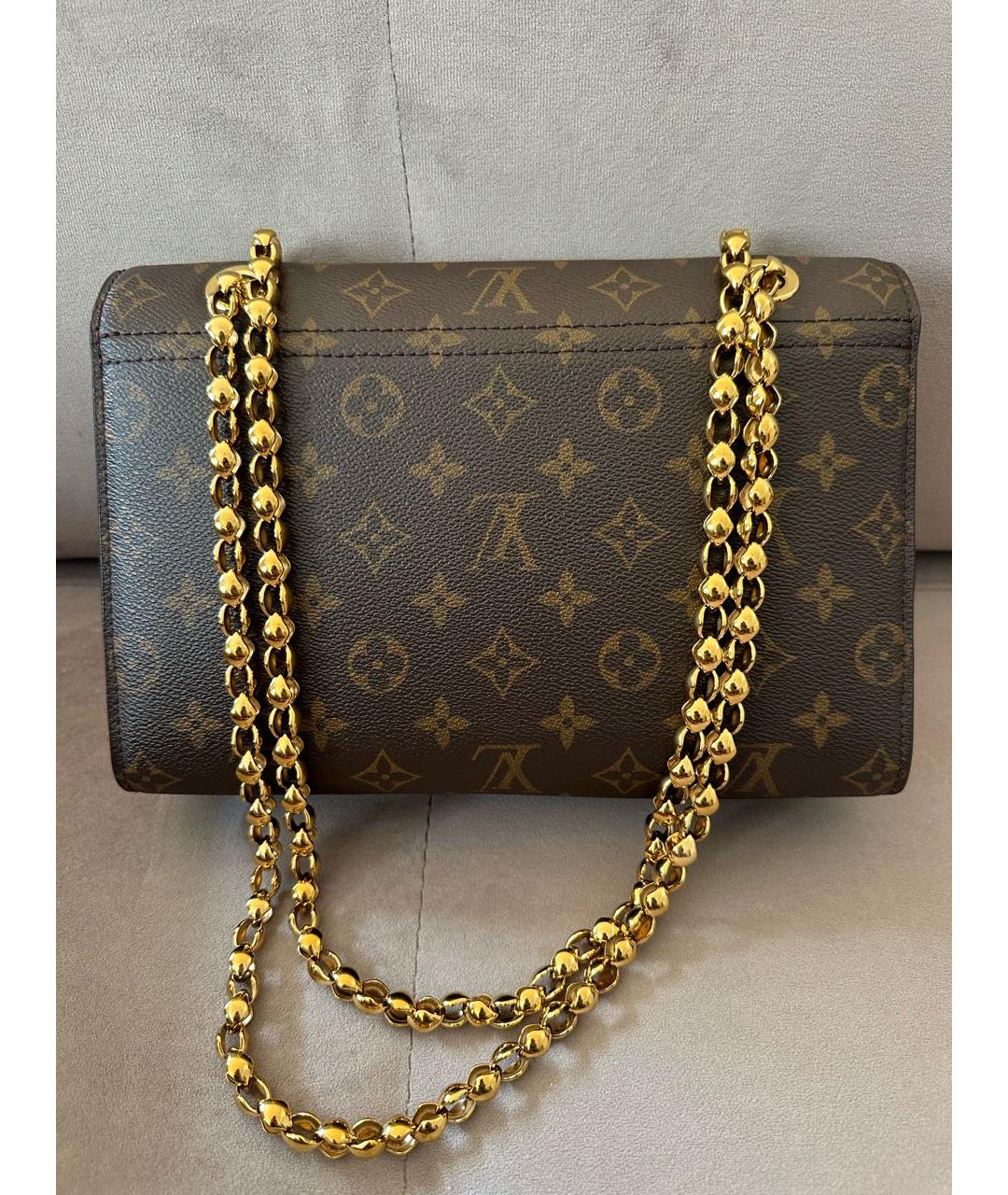 LOUIS VUITTON Коричневая сумка через плечо, фото 3