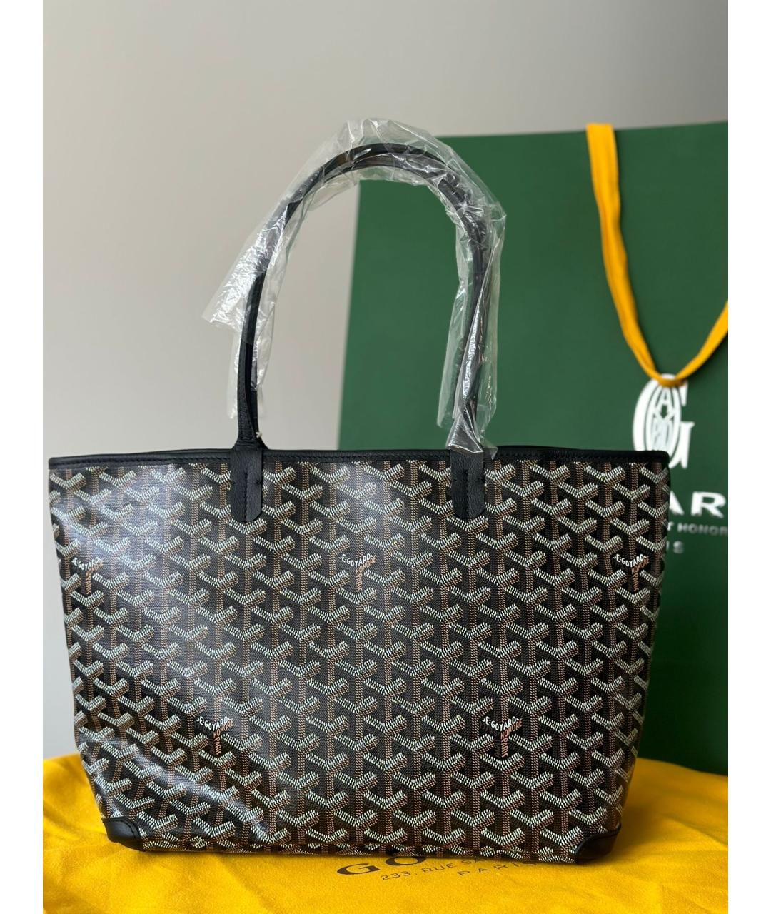 GOYARD Черная сумка тоут, фото 3