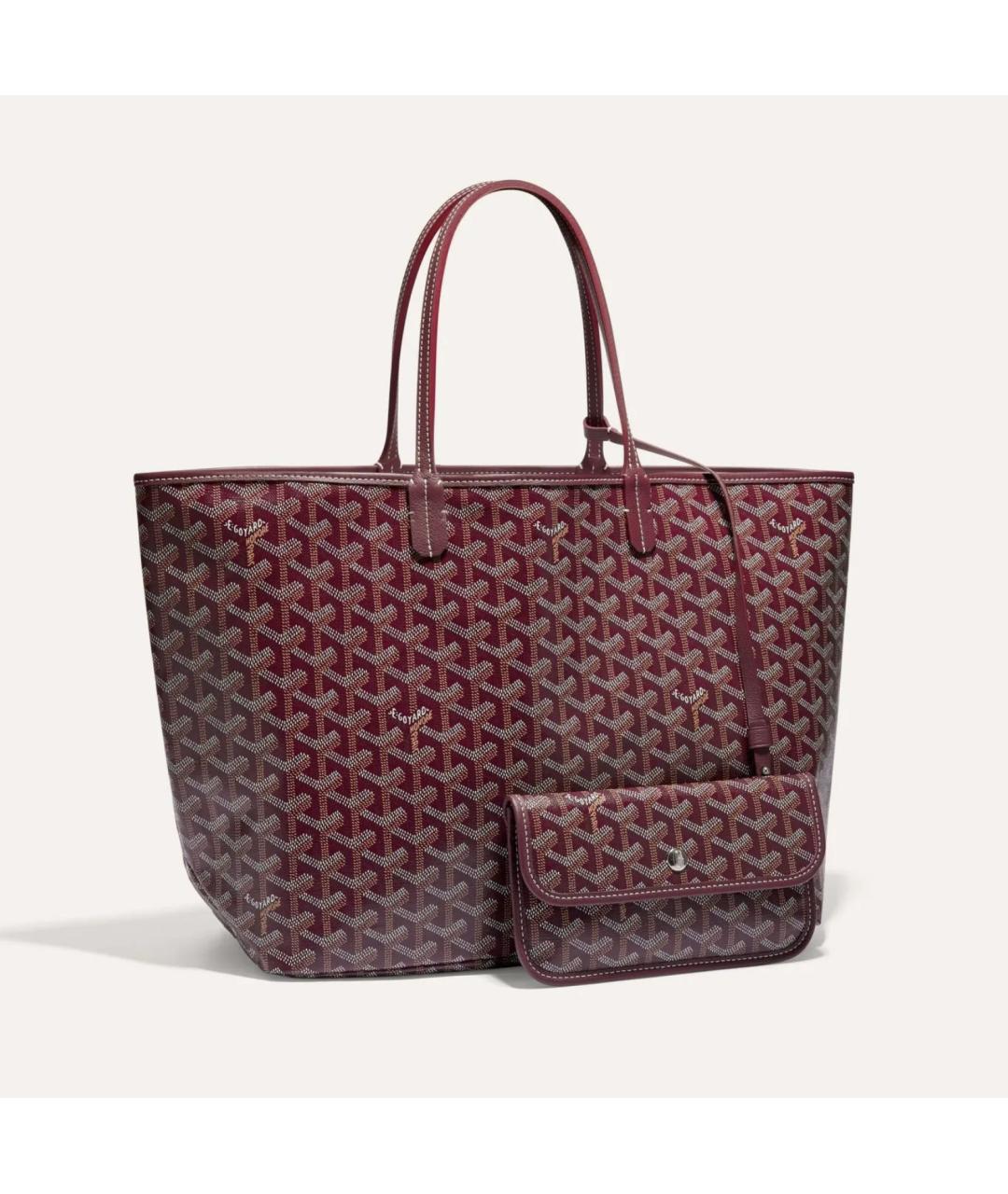 GOYARD Бордовая сумка тоут, фото 6