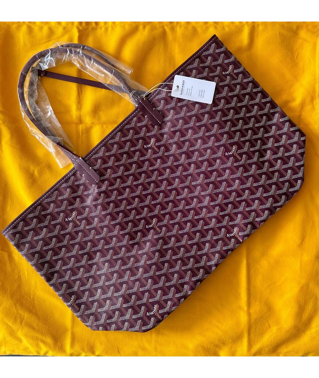 GOYARD Бордовая сумка тоут, фото 3