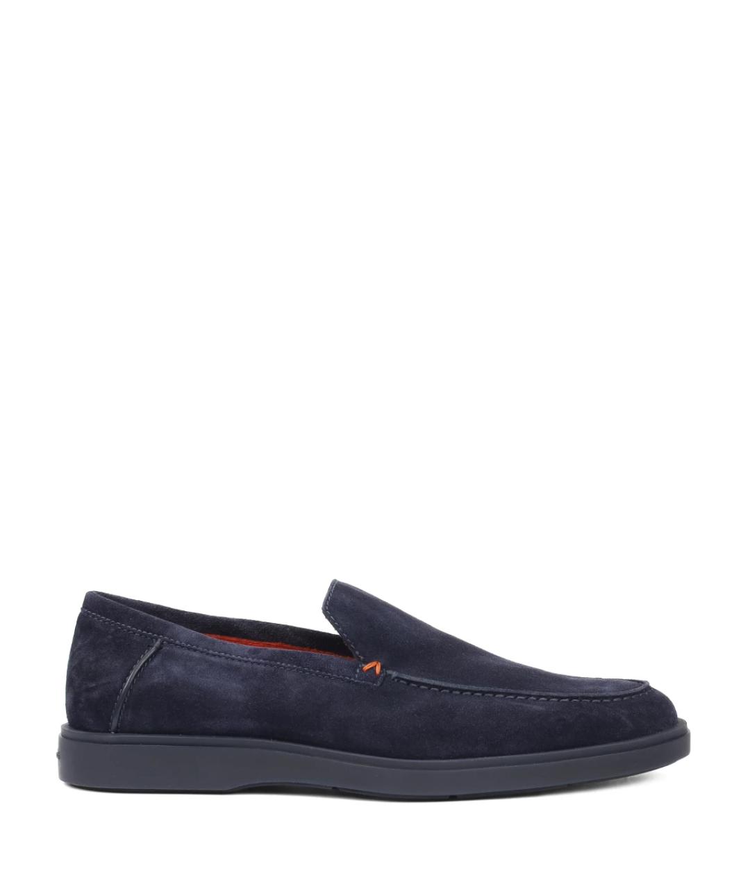 SANTONI Синие лоферы, фото 1