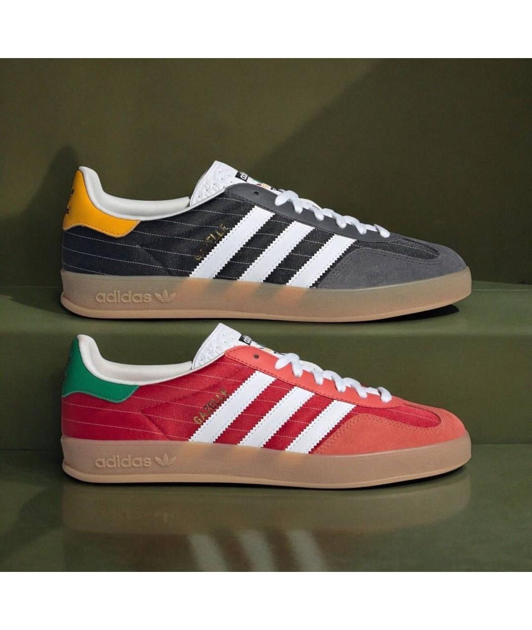 Adidas gazelle indoor grey red online