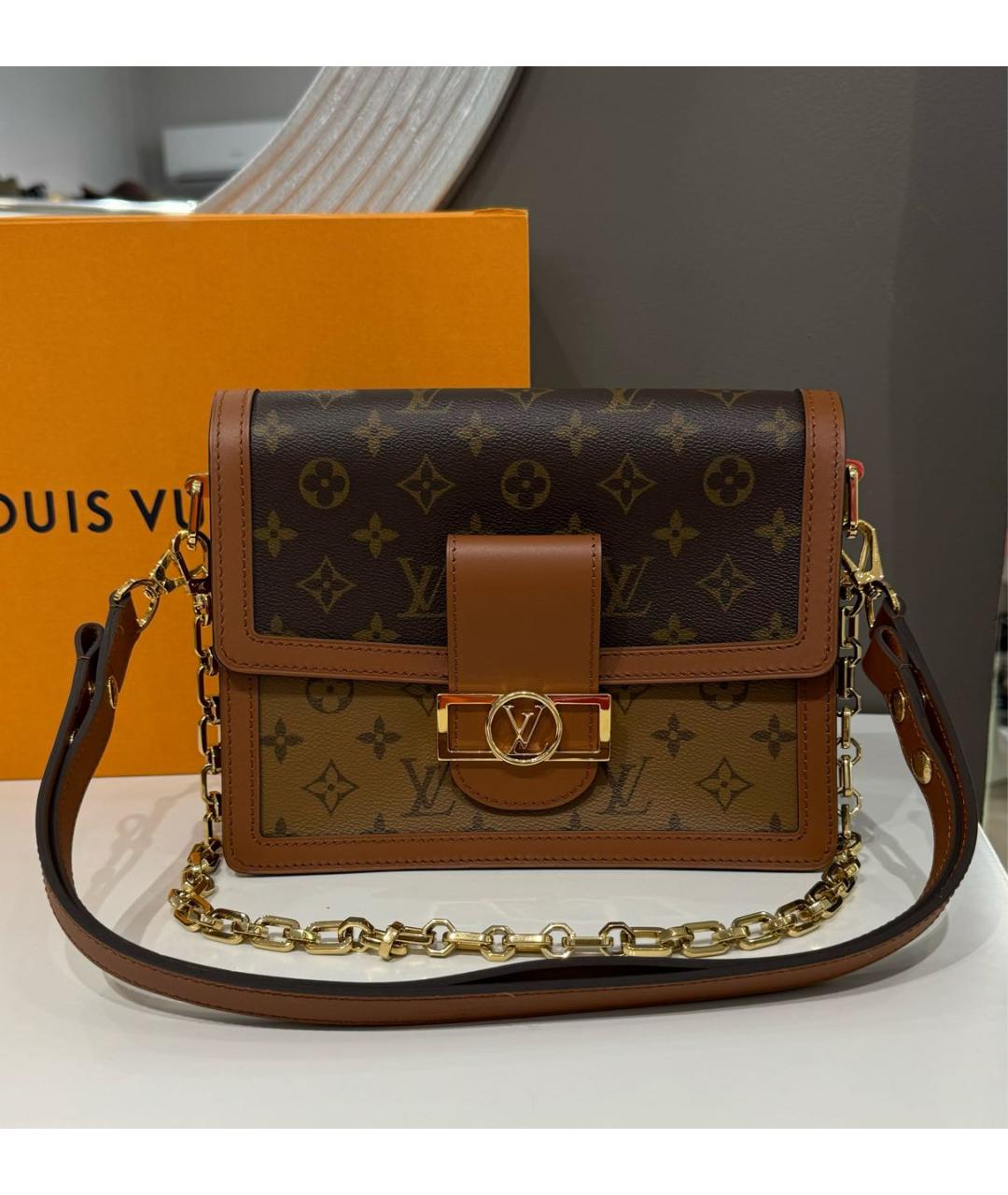 LOUIS VUITTON Коричневая сумка через плечо, фото 9