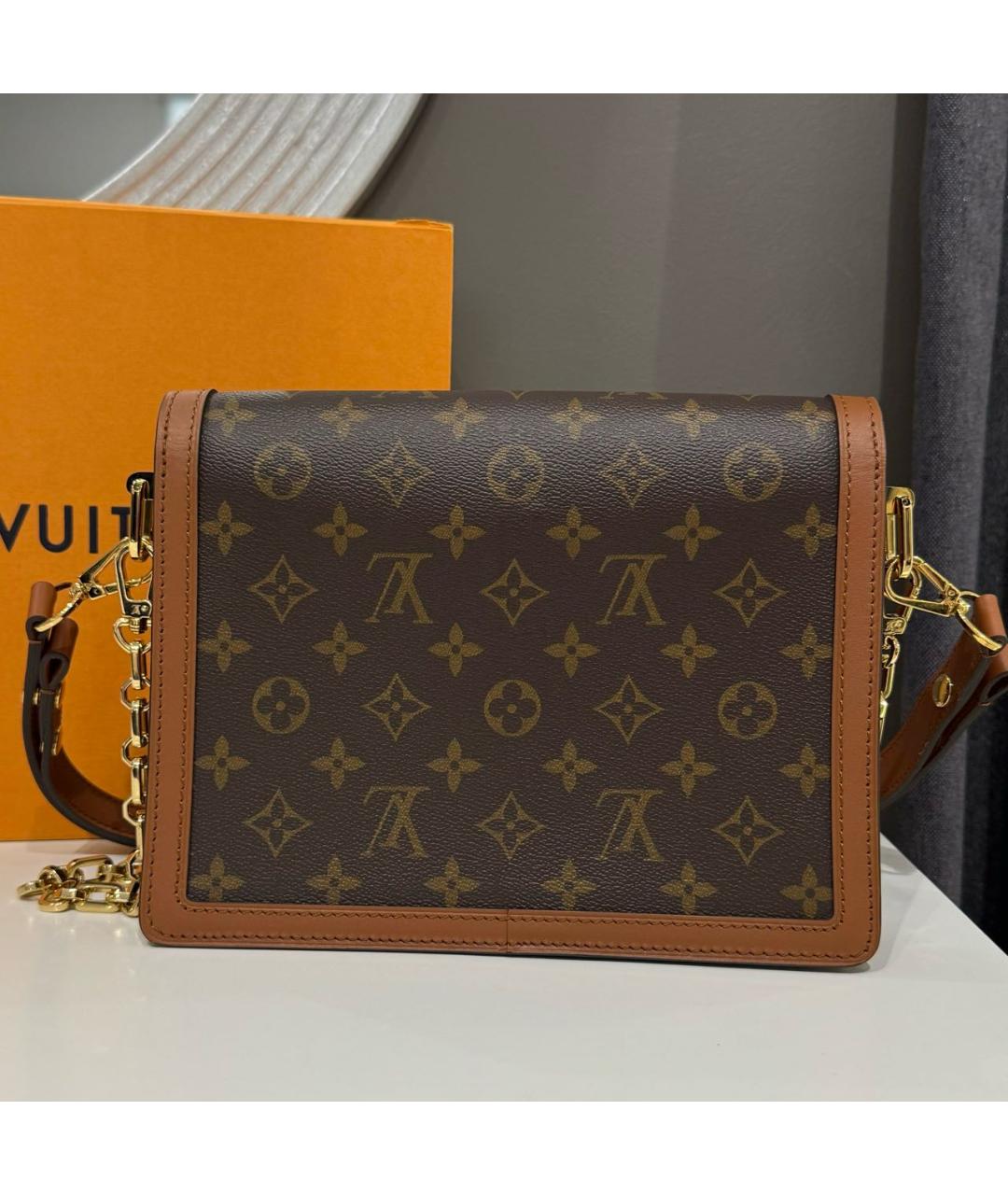 LOUIS VUITTON Коричневая сумка через плечо, фото 4