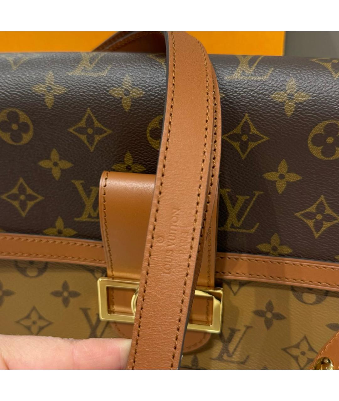 LOUIS VUITTON Коричневая сумка через плечо, фото 8