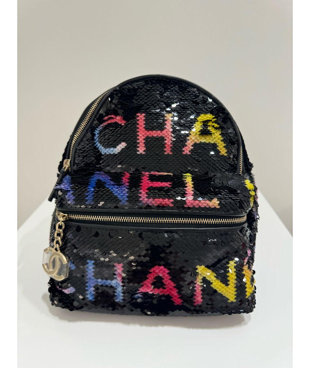 CHANEL Черный рюкзак, фото 6