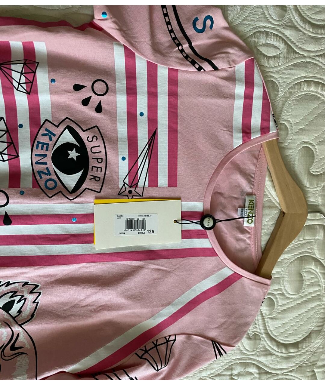 KENZO KIDS Розовый хлопковый детская футболка / топ, фото 3