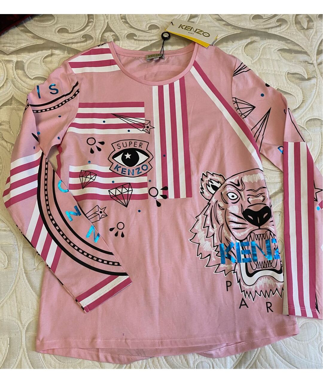 KENZO KIDS Розовый хлопковый детская футболка / топ, фото 7