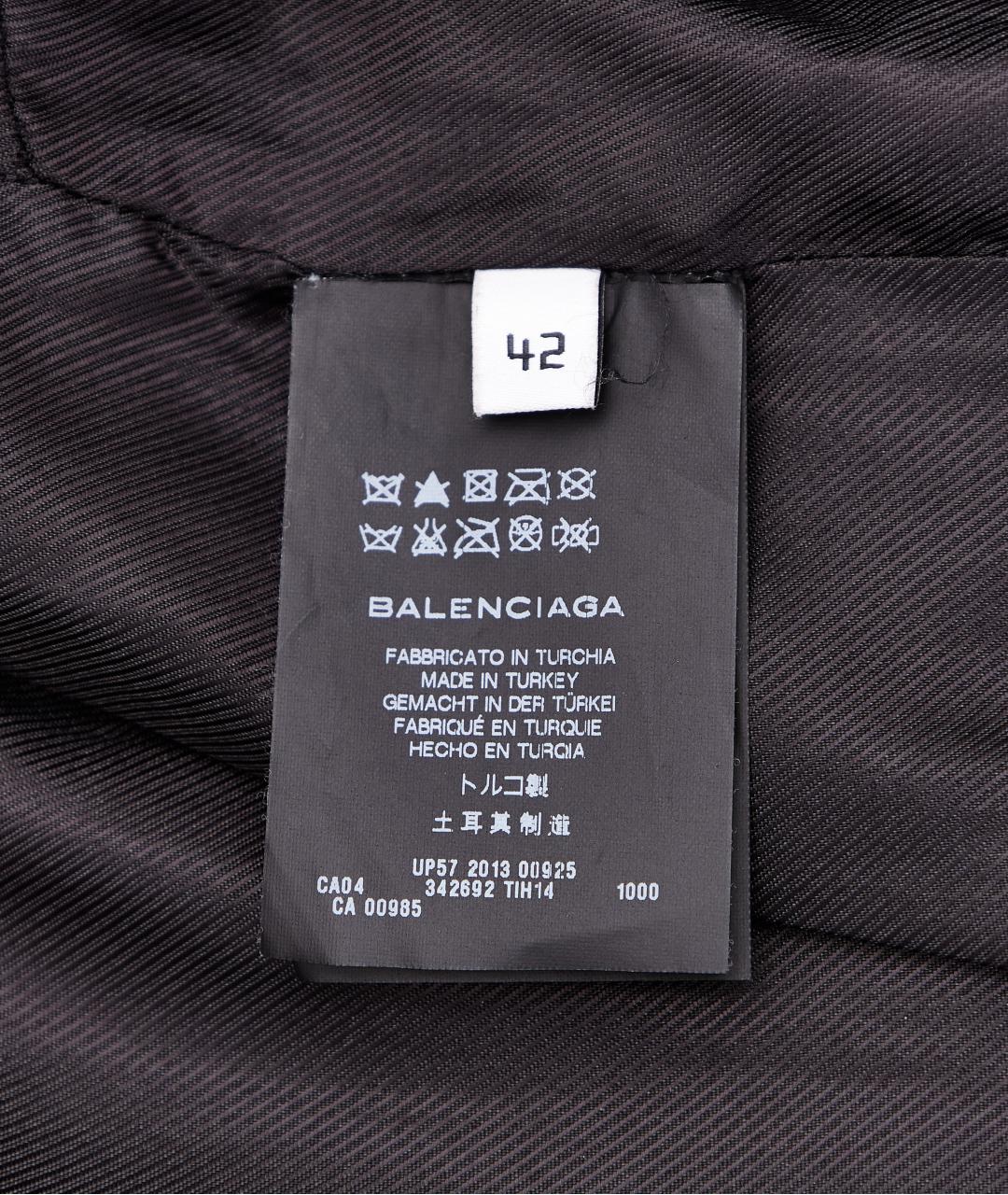 BALENCIAGA Черная кожаная куртка, фото 7