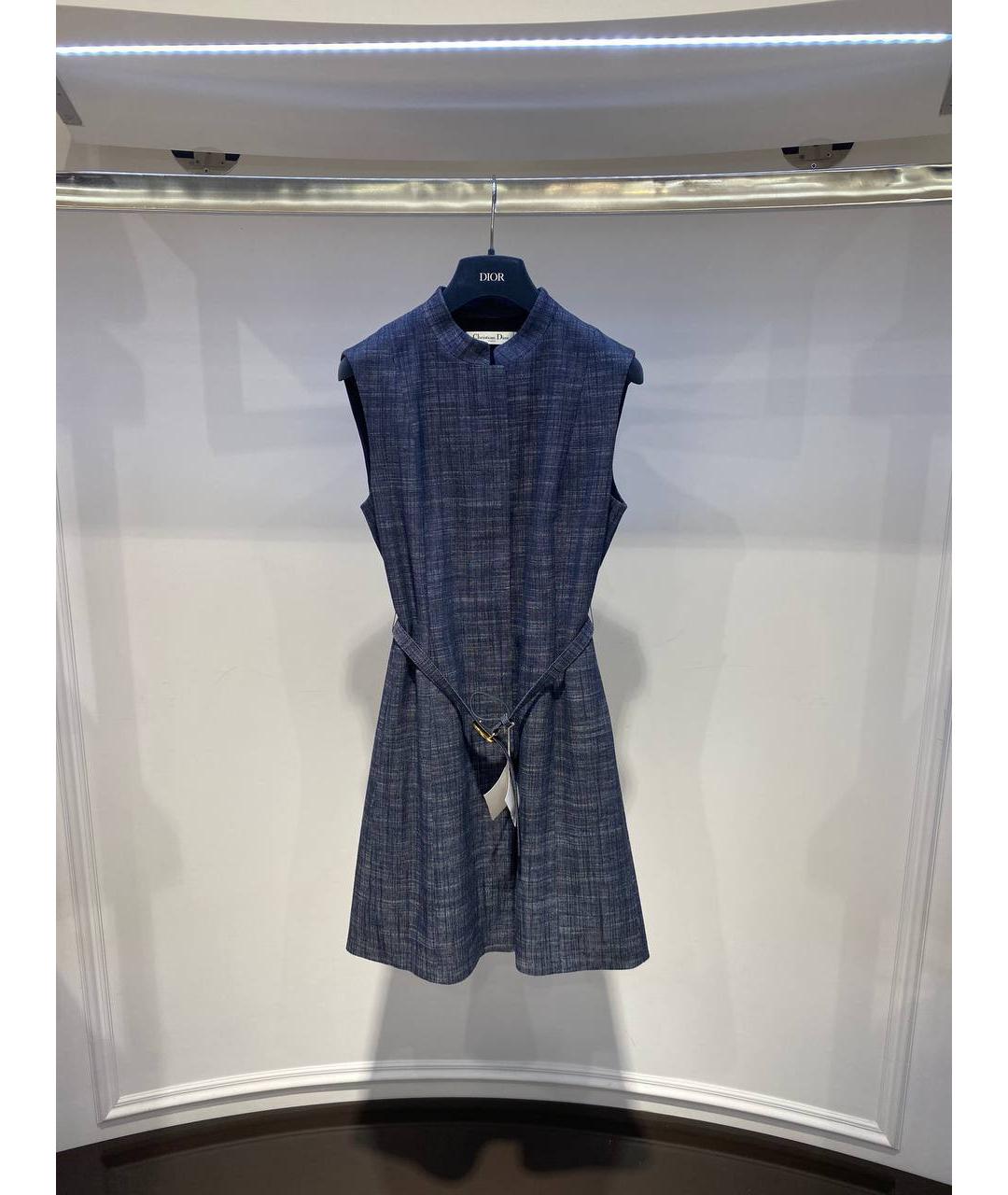 CHRISTIAN DIOR Серое повседневное платье, фото 2