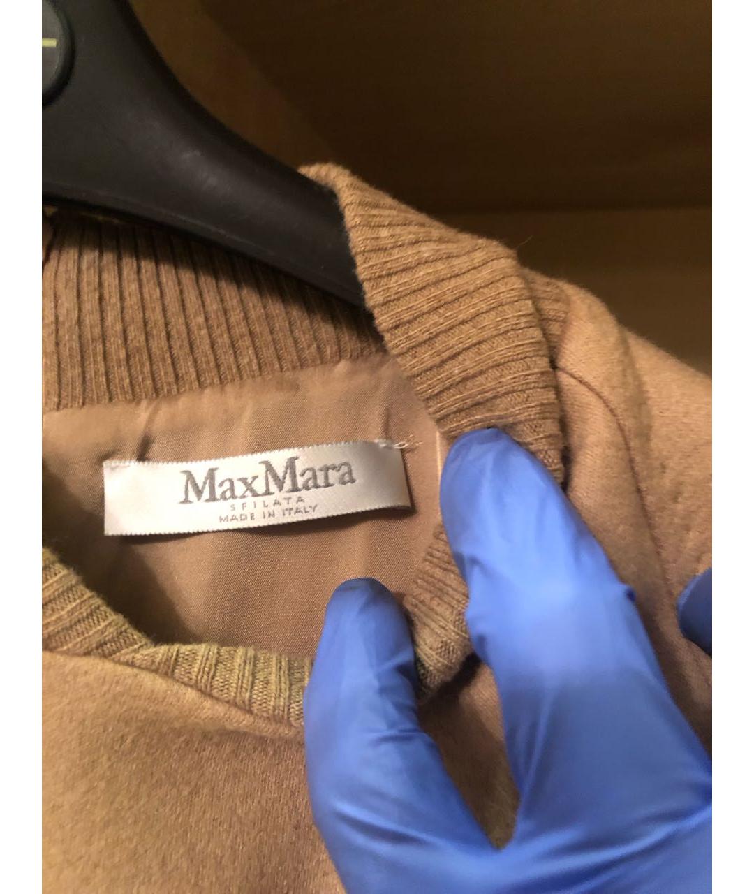 MAX MARA Бежевое шерстяное повседневное платье, фото 3