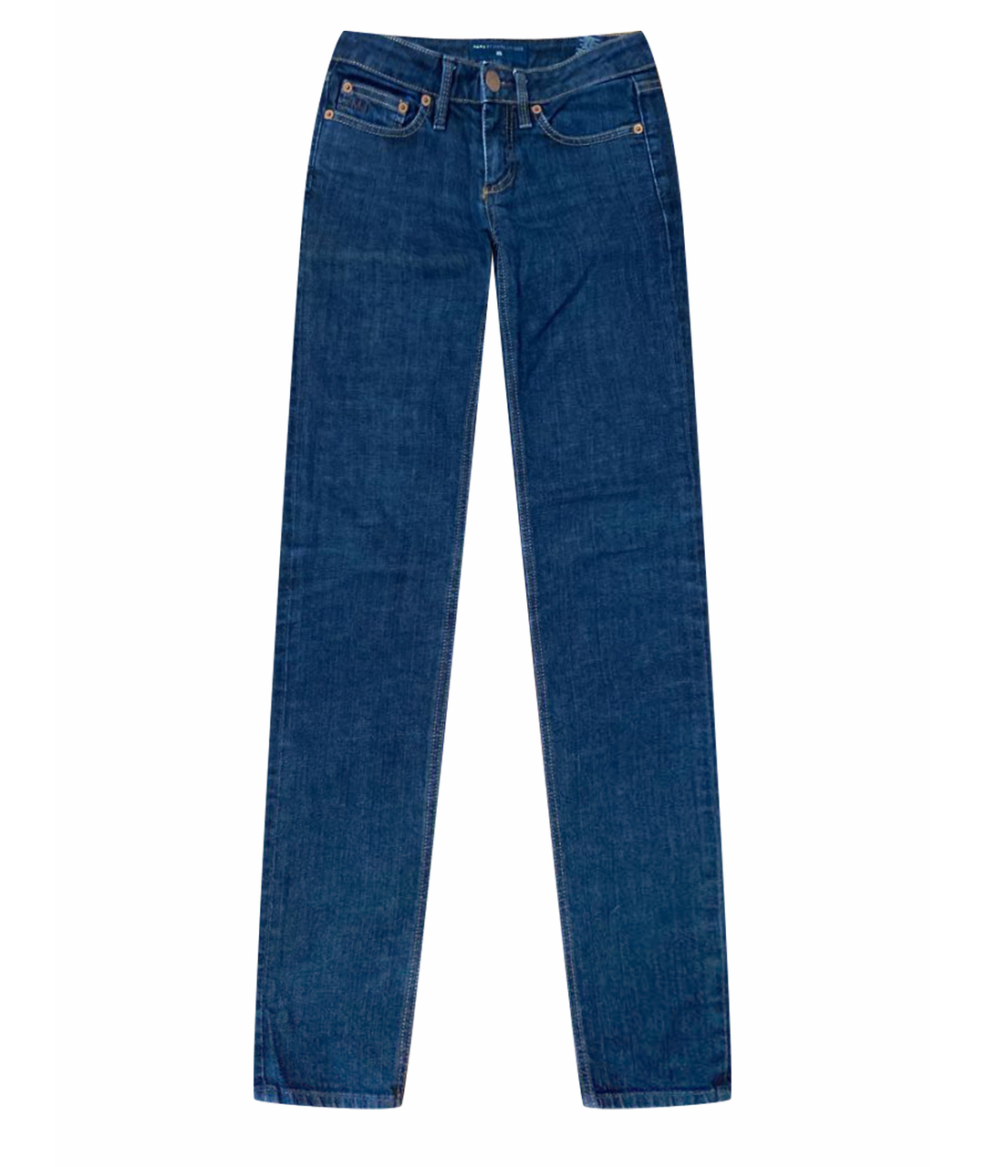 MARC JACOBS Синие хлопковые прямые джинсы, фото 1
