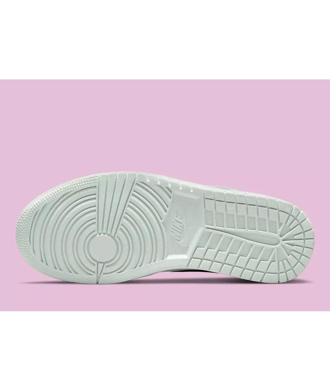 JORDAN Зеленые кожаные кроссовки, фото 2