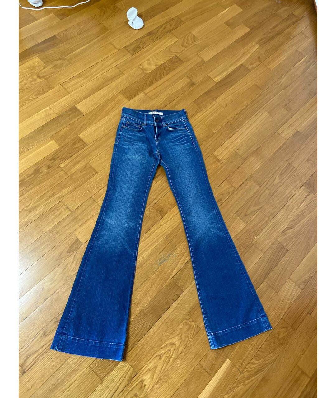 JBRAND Синие хлопковые джинсы клеш, фото 7