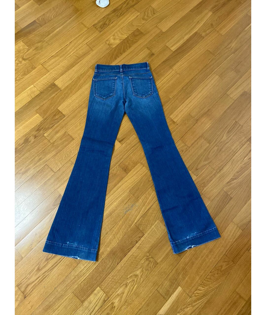 JBRAND Синие хлопковые джинсы клеш, фото 2