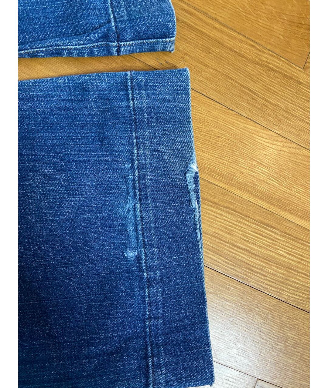 JBRAND Синие хлопковые джинсы клеш, фото 6