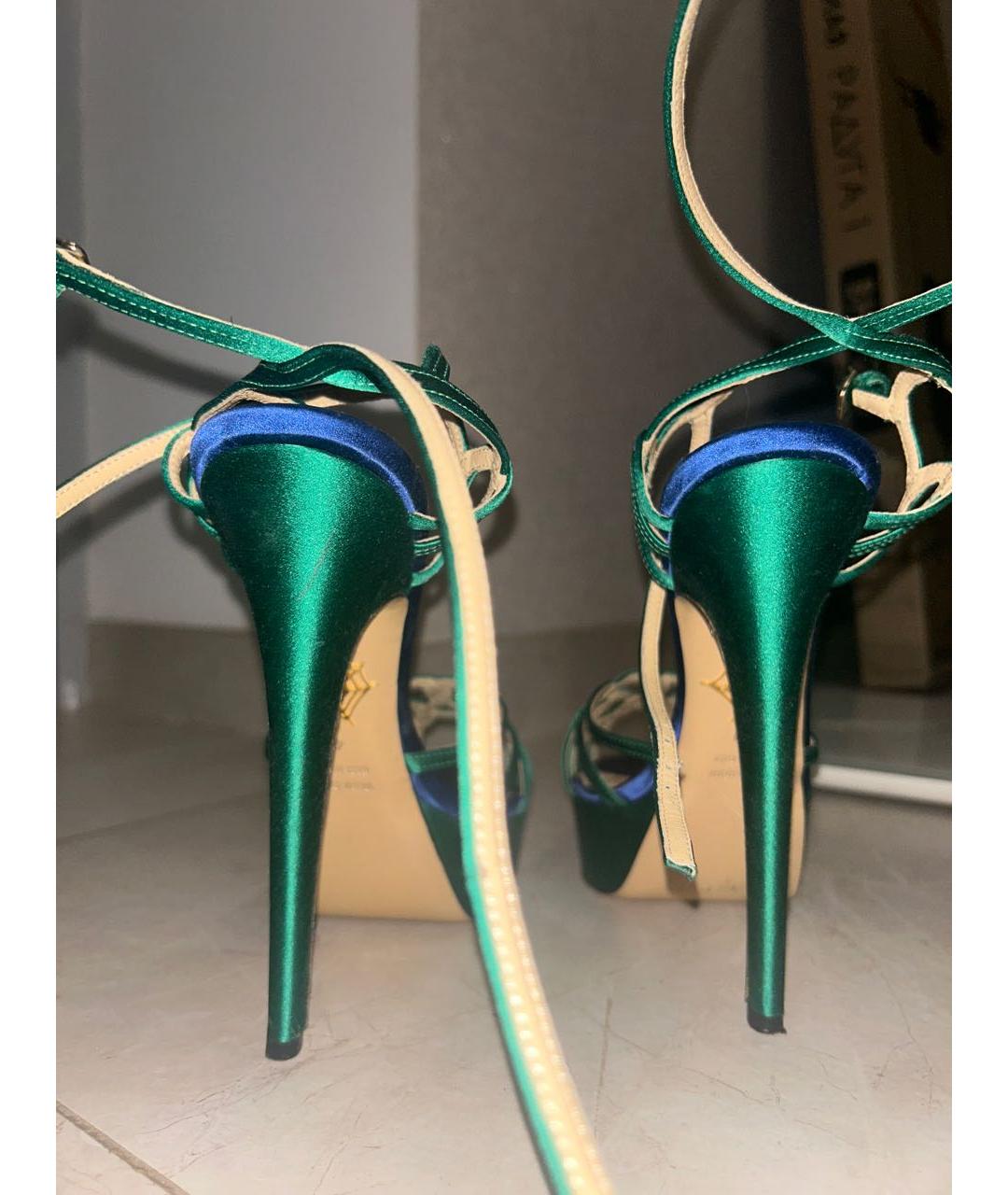 CHARLOTTE OLYMPIA Зеленые туфли, фото 4