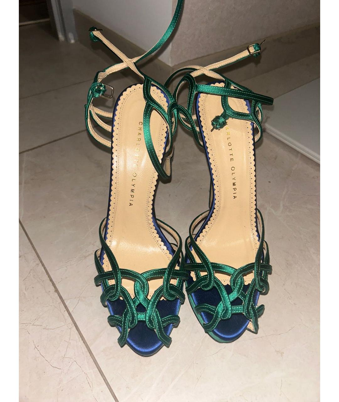 CHARLOTTE OLYMPIA Зеленые туфли, фото 2