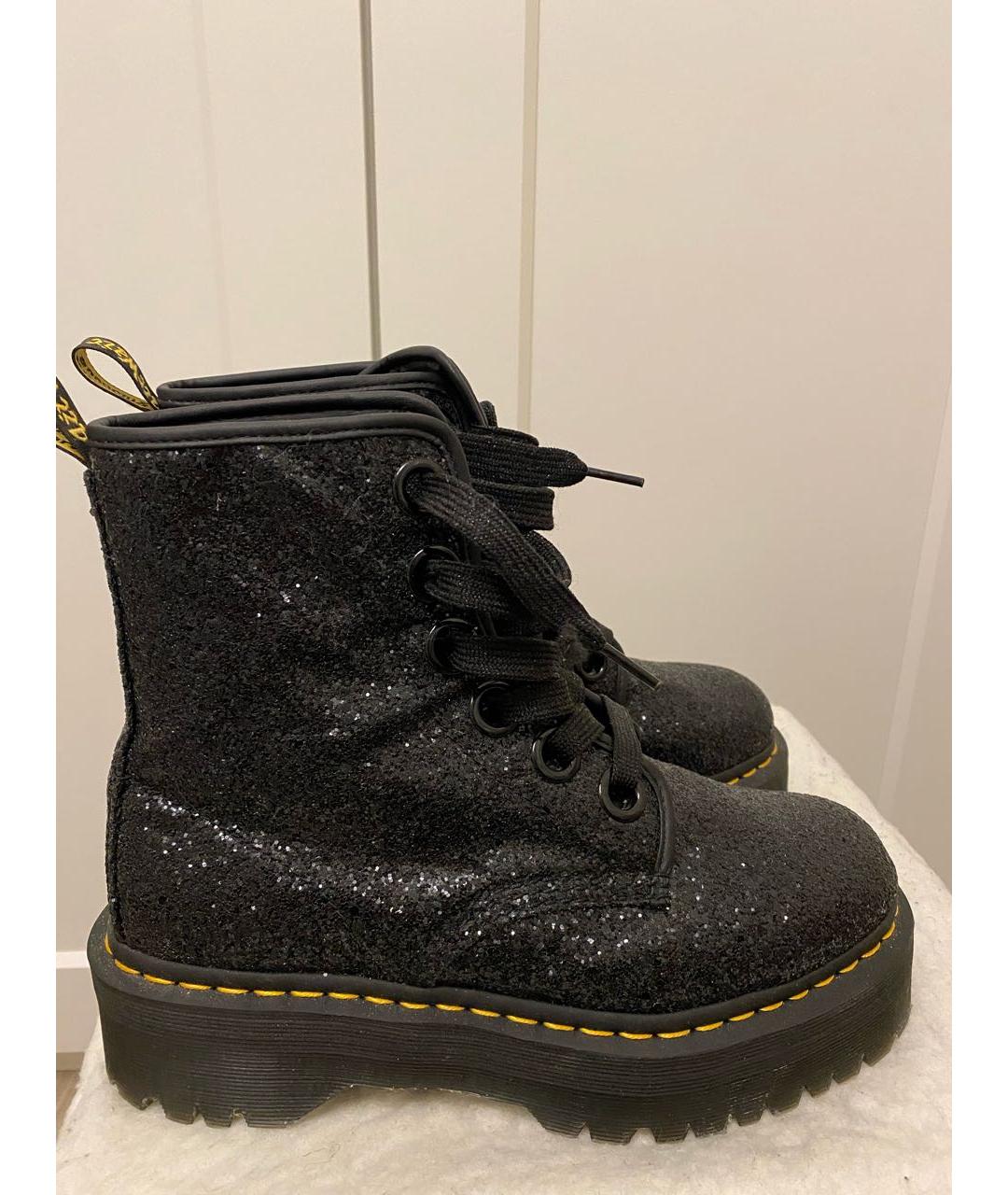 DR. MARTENS Черные текстильные ботинки, фото 8