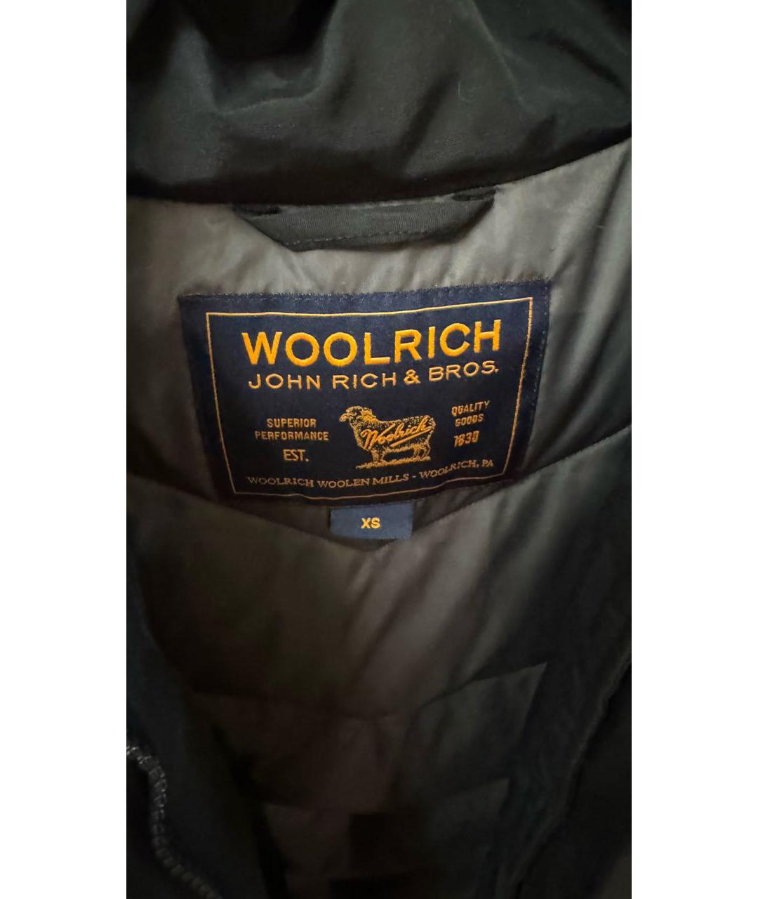 WOOLRICH Черная полиэстеровая парка, фото 3