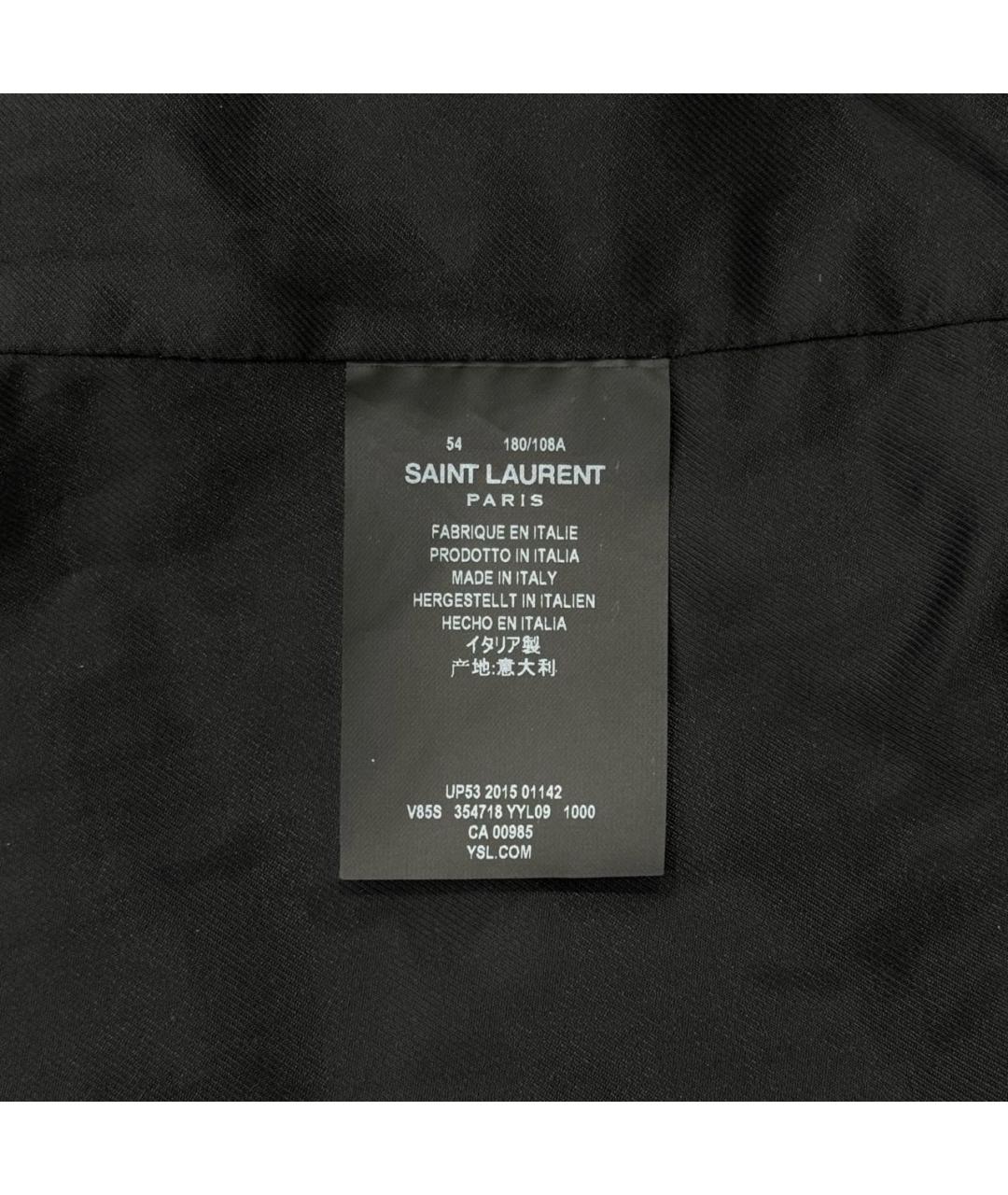 SAINT LAURENT Черная шерстяная куртка, фото 6