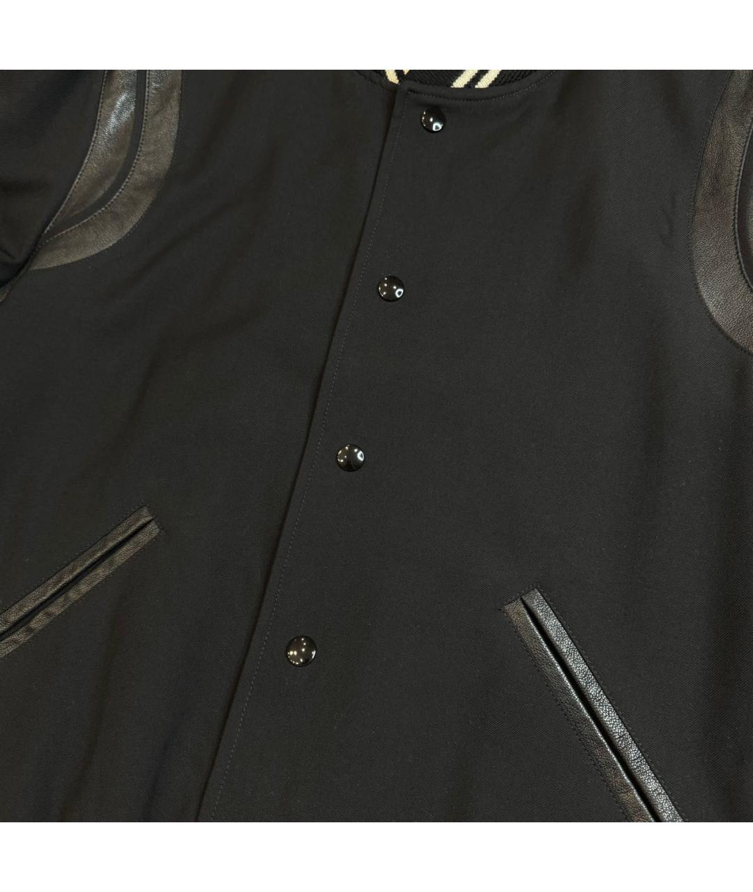 SAINT LAURENT Черная шерстяная куртка, фото 4