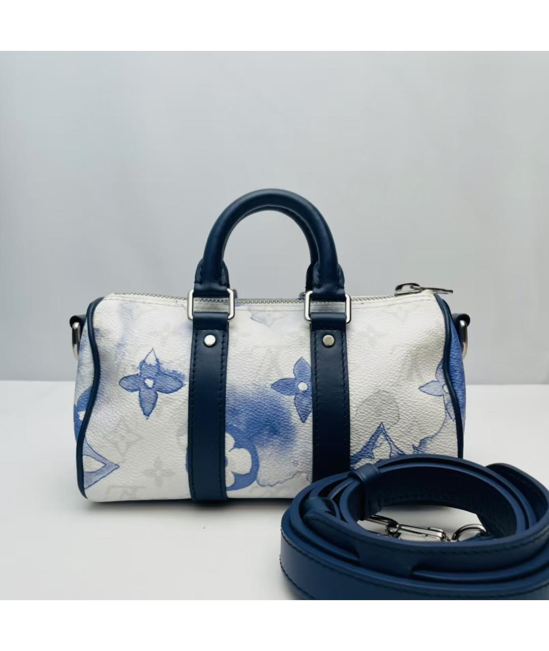 LOUIS VUITTON Синяя дорожная/спортивная сумка, фото 2