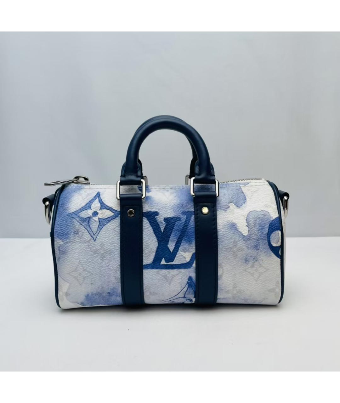 LOUIS VUITTON Синяя дорожная/спортивная сумка, фото 3