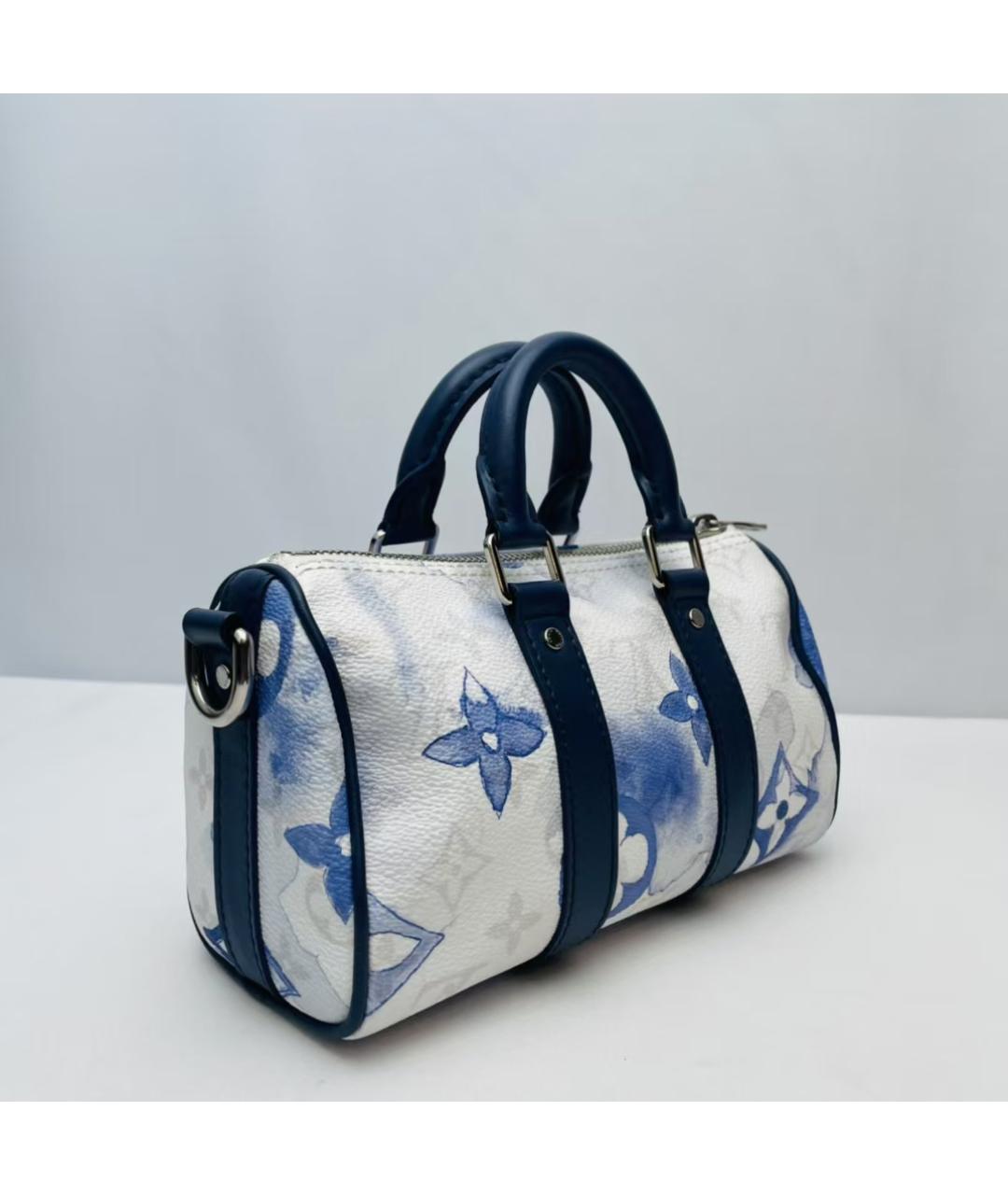 LOUIS VUITTON Синяя дорожная/спортивная сумка, фото 4